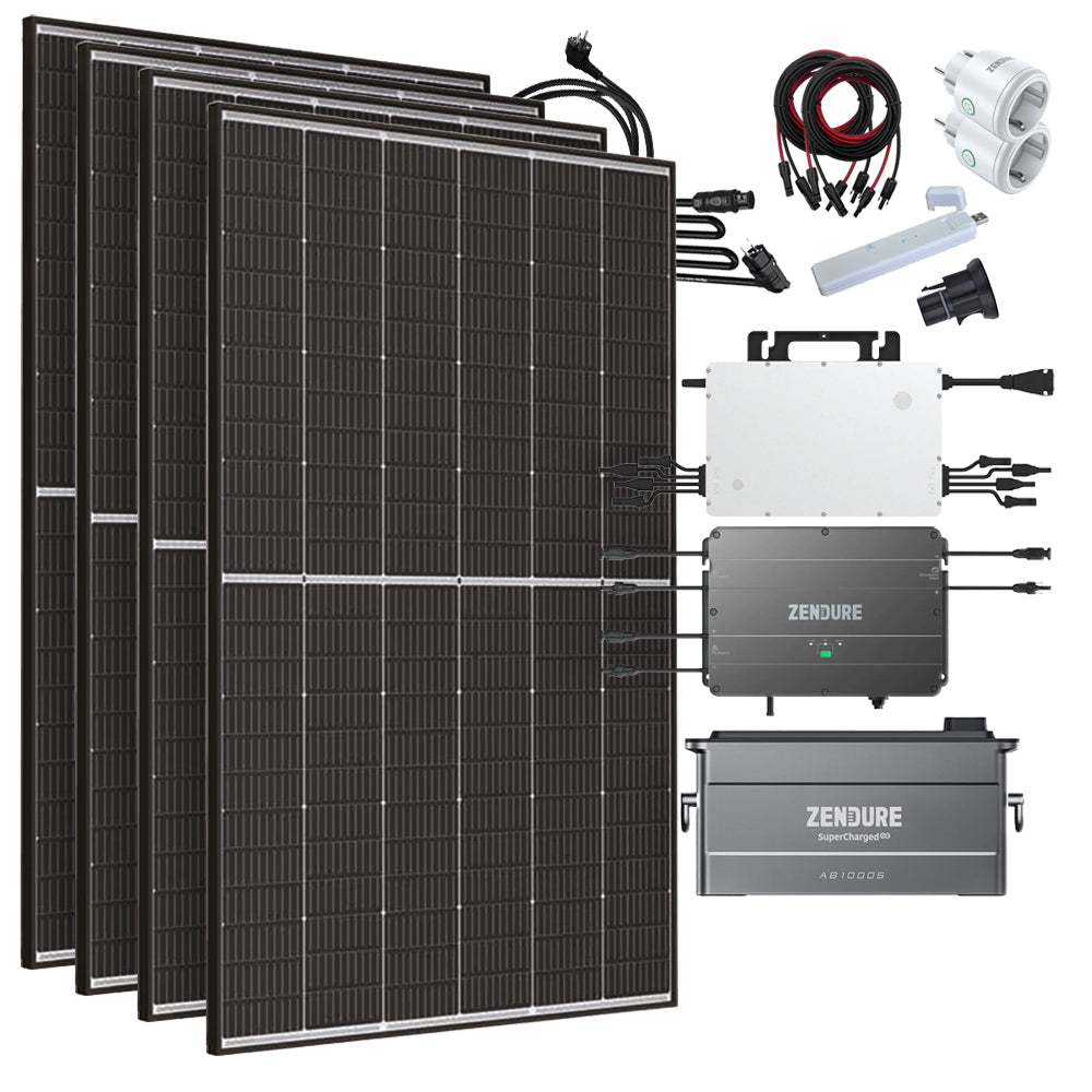 Offgridtec Solaranlage 960 Wh 1720W HMS-1600-4T DTU-Lite-S Trina Vertex-S 430 Mini-PV Hausnetz-Einspeisung