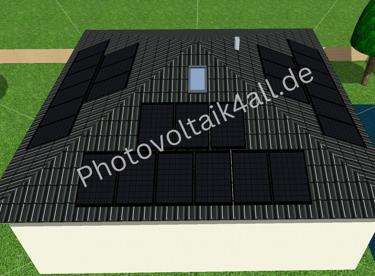 Photovoltaikkomplettanlage Stadtvilla mit Speicher