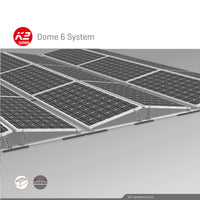 3 kWp SolarEdge PV-Anlage K2 D-Dome Flachdach Ost-West