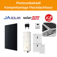 Photovoltaikkomplettanlage Flachdachhaus mit Speicher