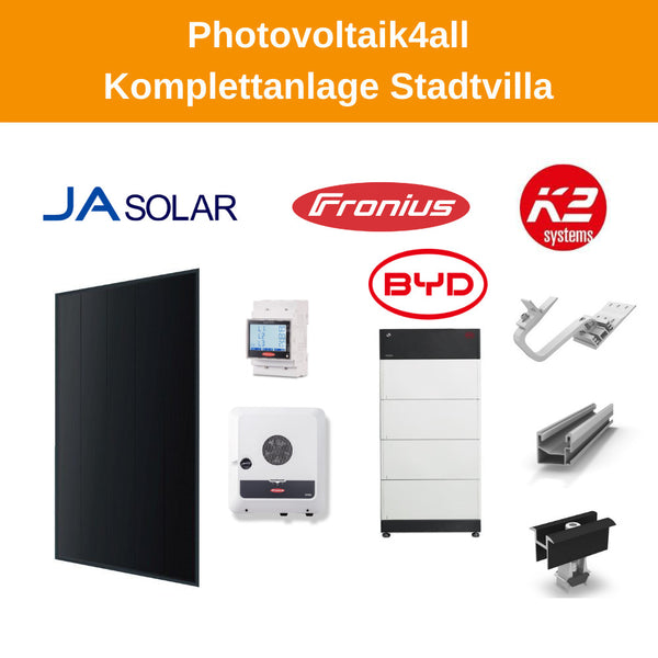 Photovoltaikkomplettanlage Reihenhaus mit Speicher