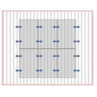 Netzautarke 2,7 kWp Photovoltaikanlage mit Heizstab für Trapezblech