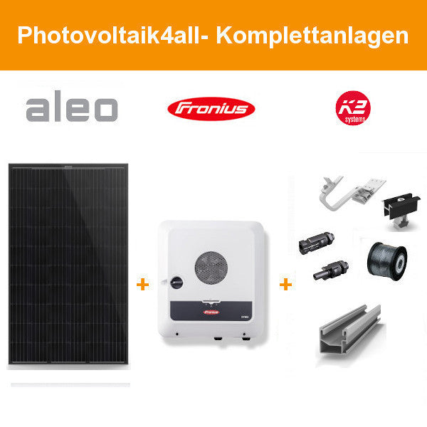 Solarpaket XL - 10 kWp Aleo Solar Komplettanlage