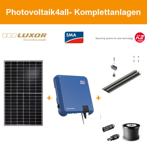 9,660 kWp Luxor mono 345 Wp - Photovoltaikanlage auf Trapezblech