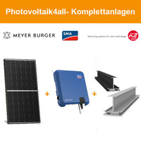 6 kWp Meyer Burger PV-Anlage mit K2 Einlegesystem schwarz