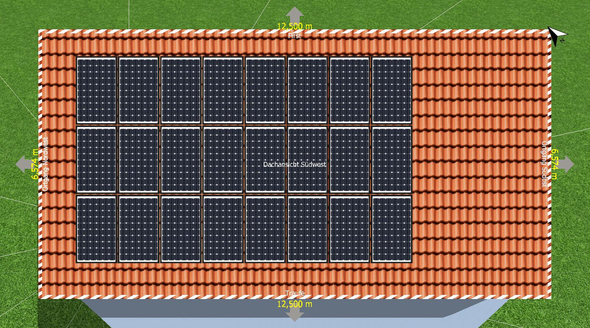 9,840 kWp PV-Anlage JA Solar 410 Wp + Kostal PLENTICORE plus