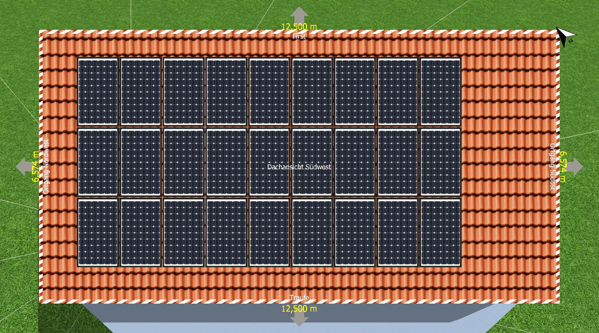 12 kWp Trina Photovoltaikanlage + LG ESS Home 10