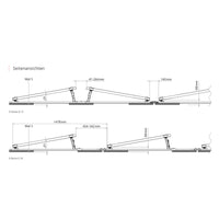 K2 S-Dome 6 Montagesystem Set für Flachdach